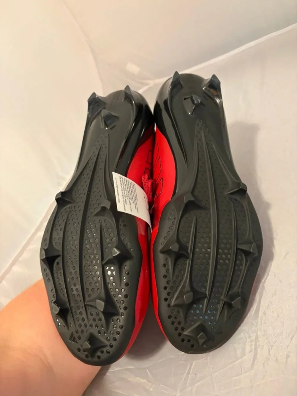 Adidas Adizero Electric II power red black men’s football cleats sz 13 JH8744